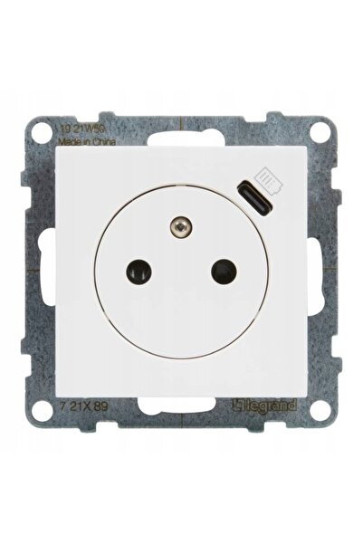 Legrand Priză electrică, priză de perete USB albă
