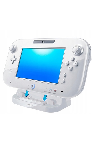 NO BRAND Stație de încărcare pentru Wii U, ALBĂ