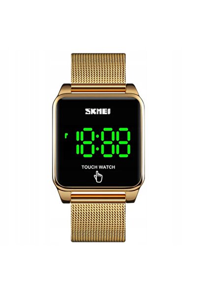 Skmei Ceas bărbătesc / brățară / electronic / LED / negru / auriu