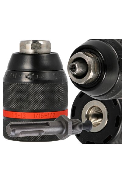 NO BRAND Mâner de burghiu WOLFRAM 1,5-13 mm HD 1/2 -20 UNF adaptor SDS plus +
