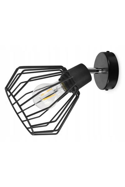 NO BRAND Plafonieră aplică de perete, abajur din sârmă metalică, LED