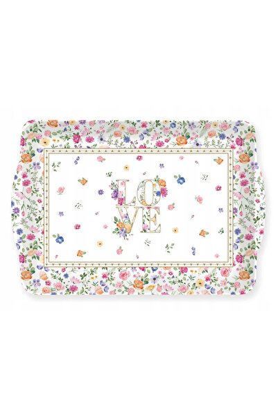 NO BRAND Tavă cu mânere LOVE, tavă pentru flori, 33×22 cm, convenabilă, practică