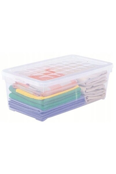CURVER Cutie cu capac Textil 5,7l transparentă x7