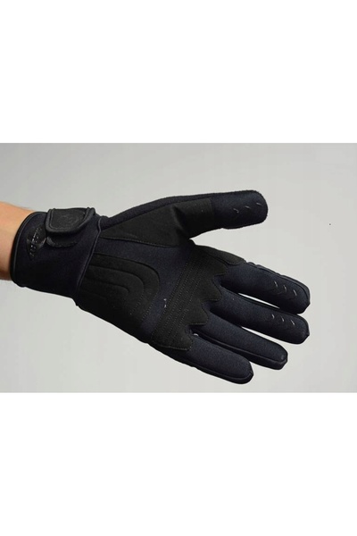 NO BRAND Mănuși lungi căptușite ACCENT RAINDROP negru S