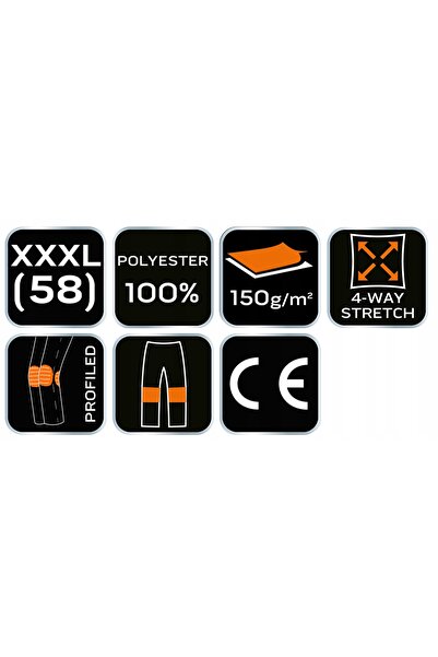 NEO Tools Pantaloni NEO de lucru pentru exterior, elastici în 4 direcții, gri...