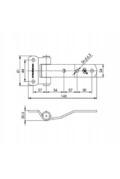 NO BRAND Balama laterală remorcă din oțel inoxidabil Steelpress