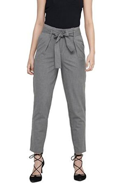 ONLY 11315P22. PANTALONI DE DAMĂ ONLNICOLE 15160446 GRI DESCHIS MELANJ 38/30