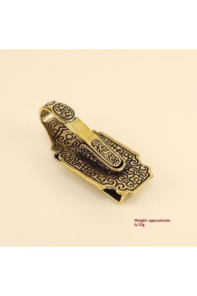 Choice A1 ✰✪1Pc Anti-Lost Vintage Metal Belt Buckle Portable Brass Keychain B...