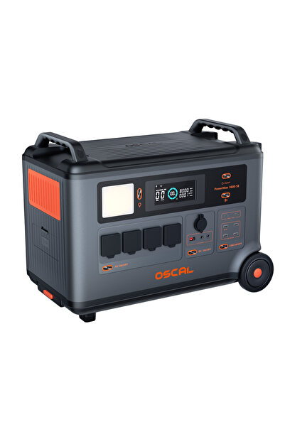 Oscal PowerMax 3600SE 3600Wh-3600W (4500W SurgePad) Taşınabilir Güç Kaynağı LiFePO4 Batarya Power Station