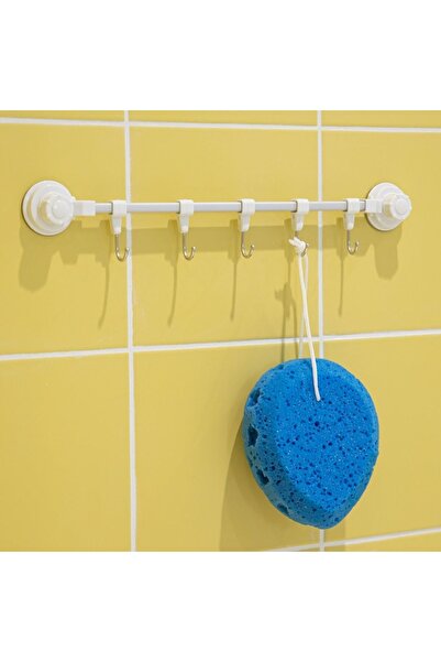 Zâna Casei Bathroom Hanger with Suction Cups & Hooks 40cm