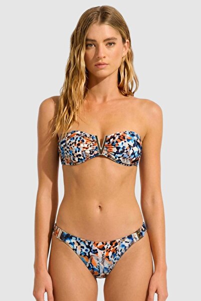 Aytuğ&Mısırlı Soft Strapless Bikini Set with Egyptian Accessories, Multi-Colored