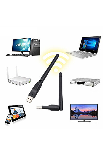 wiks 300Mbps USB WiFi Adaptörü 2.4GHz Kablosuz Ağ Alıcısı USB 2.0 Tak Çalıştır