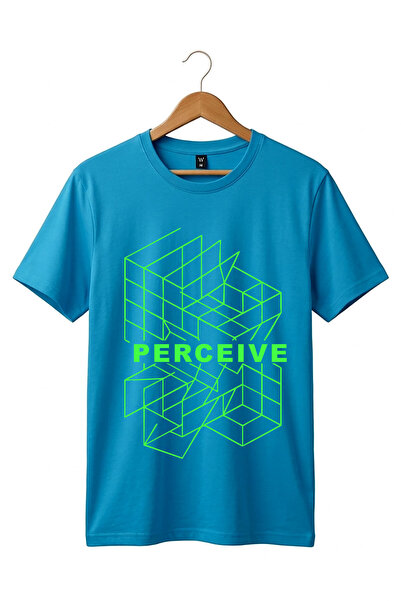 The Baski Perceive Written Geometric Neon Patterned Graphic Printed Y2K Stree...