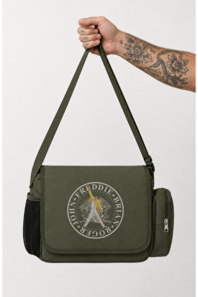 Fuddy Moda Unisex Rock Band Queen Names of the Members Printed Messenger Bag