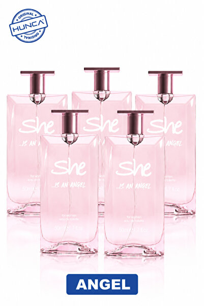 She Angel Kadın Parfüm Edt (5 Adet x 50 ml)