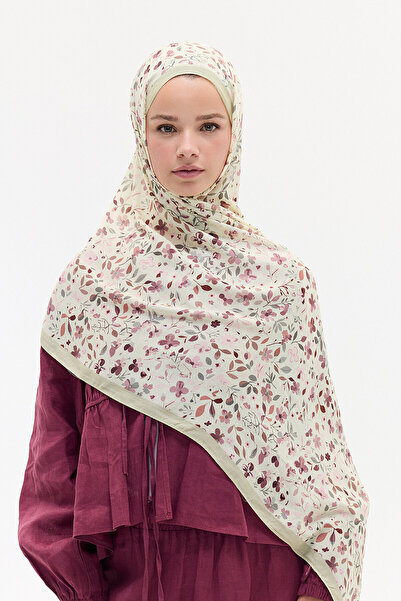 cs camellia scarf Σάλι Σόρα Ράμι - Ελιά