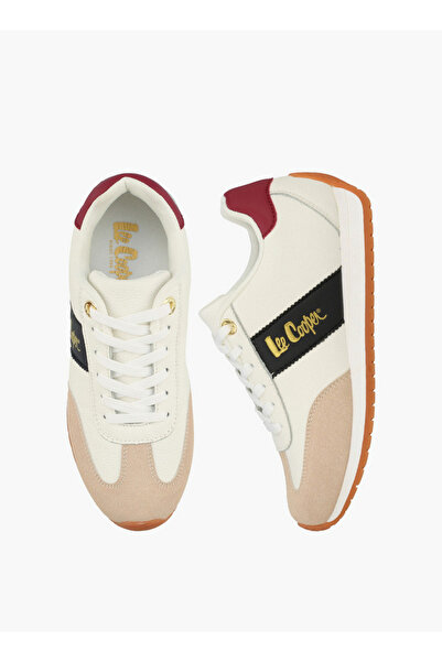 Lee Cooper حذاء رياضي نسائي بكعب عالٍ وأربطة
