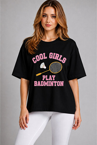 VODEXA Unisex Oversize Tennis Printed T-Shirt 100% Cotton Tennis Themed Comfo...