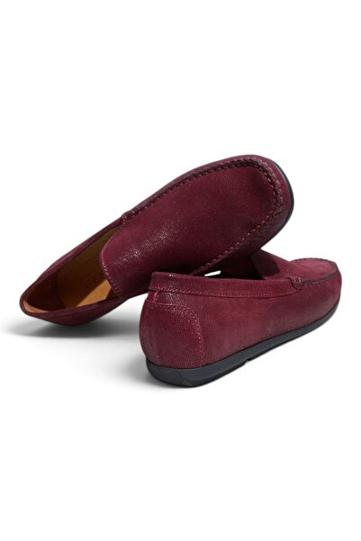 FRANCO CALVANI Bordo Color Laceless Genuine Leather Men's Shoes