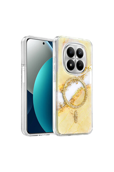 halkhouse Redmi Note 15 Pro 5G MagSafe Uyumlu Manyetik Telefon Kılıfı Şeffaf ...