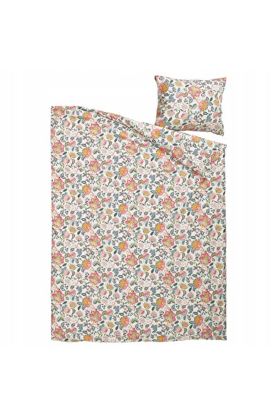 IKEA DAGGSALVIA Husă de pilotă și față de pernă cu design floral, 150x200/50x...