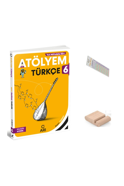 Arı Yayıncılık 6.Sınıf Türkçe Atölyem 2027 Maarif Model +Telefon Tutucu +Çözü...
