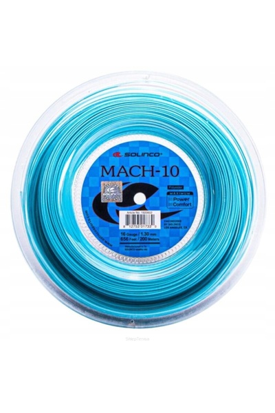 NO BRAND Coardă de tenis Solinco Mach-10 1.25 albastră rolă 200m