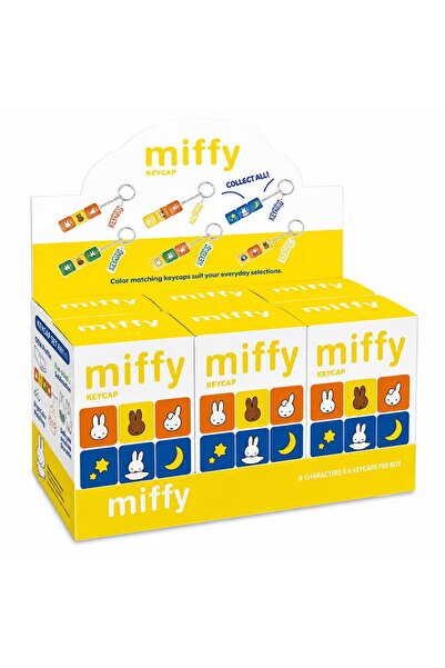 Choice 6Pcs in one box Miffy Rabbit 6 Styles Color Matching Keycap Keychain P...