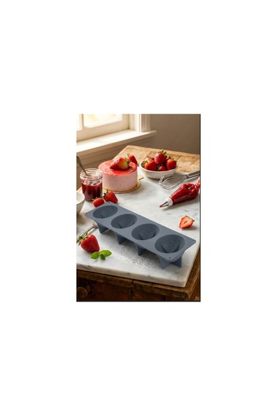 pratikpastacılık Professional Silicone French Pastry Mold Strawberry-4Pcs