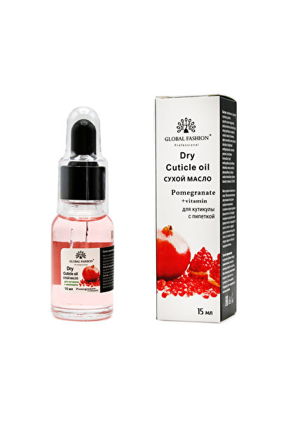 global fashion Set 2 x Ulei de cuticula cu pipeta, aroma de rodie, 15ml
