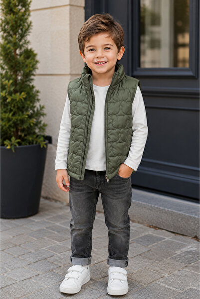 baby kids colors Vestă matlasată cu model ursuleț pentru băieți