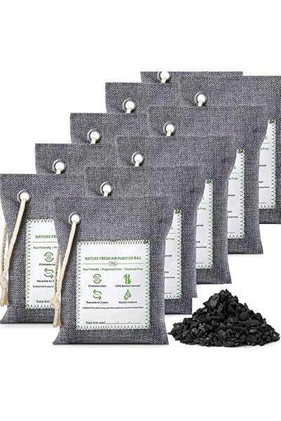 Generic Brand Moonmen 10 Pack Bamboo Charcoal Air Purifying Bags Activated Na...