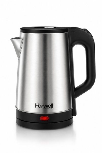 HARWELL Electric Kettle 1.8L 1500W Stainless Steel Fast Boil Auto Shut-Off 360° Swivel Base,HK1002
