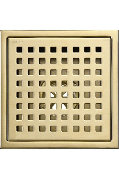 Generic TRUSTMI 6 Inch Square Shower Floor Drain with Removable Grid Grate Co...