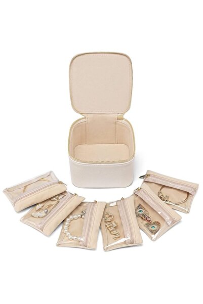 Generic BIGTHREE Jewellery Storage Boxs, Portable Subpackage Jewellery-Box, P...