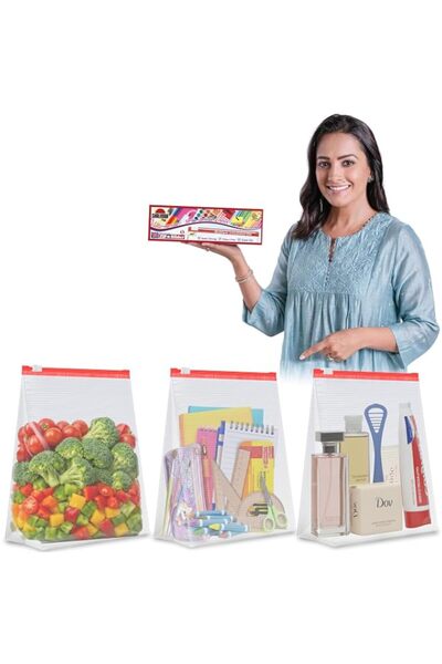 Generic Shalimar Zip 'N' Lock Bag With Slider (Reusable) size (Small) ZipLock...