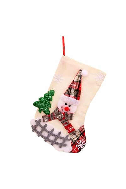 Generic Brand Christmas Stockings, 9 Inch Classic Burlap Knit Hanging Stockin...