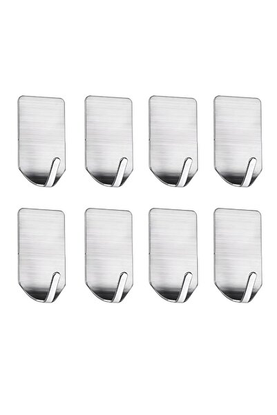 Generic HASTHIP® 8 PCS Wall Hooks, Stainless Steel Self Adhesive Hooks, Hooks...