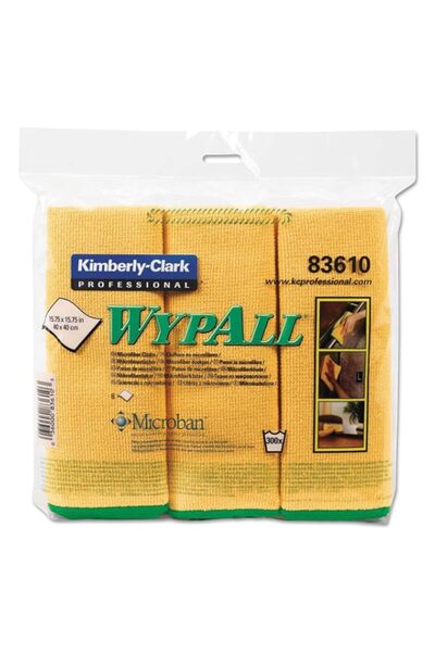 Generic Wypall Microban Microfiber Cloth 6-Pieces Set, Yellow