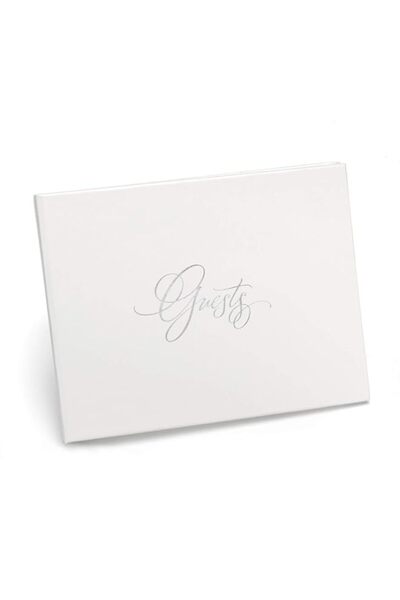 Generic Brand Hortense B. Hewitt 11002 White Guest Book, 7.5 x 5.75-Inches