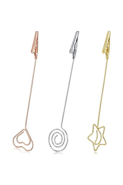 Generic Brand 3PCS Clips for Joints， Picture Card Holders, Decorative Silver ...
