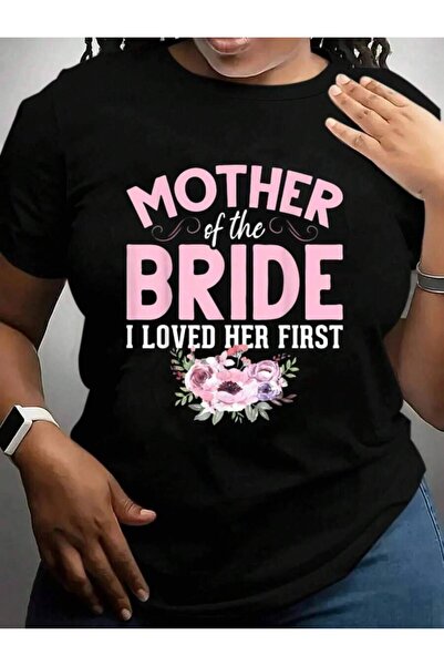 9JY تي شيرت مطبوع عليه عبارة "Mother Of The Bride I Loved Her First Cruise Va...