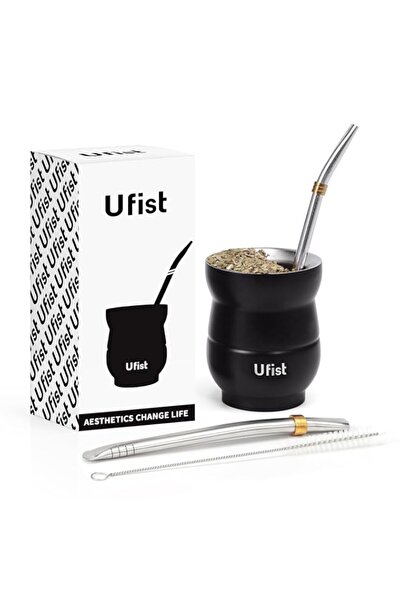 Generic Yerba Mate Cup Set, 4.8oz Double-Wall Stainless Steel, with 2 Bombill...