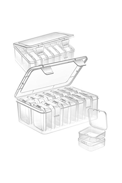 Generic Mathtoxyz Bead Organiser Storage Box, 31 Pcs Small Plastic Storage Bo...