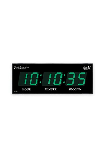 Generic Ajanta Quartz Plastic Digital Wall Clock for Home and Office (Green L...