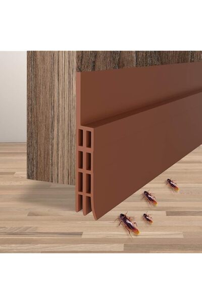 Generic Brand AMERTEER Brown Silicone Door Draft Stopper – 39.5" x 2" Under D...