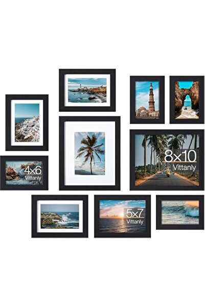 Generic Brand 10 Pack Picture Frames Collage Wall Decor, Gallery Wall Frame S...