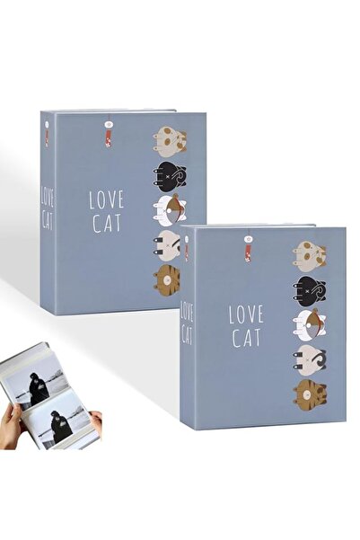 Generic 2 Pack Photo Album, Cute Cat Design, Mini Memory Photo Book, Baby Pho...