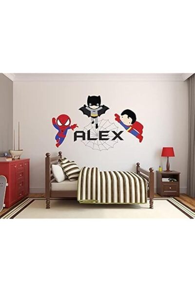 Generic Brand Decalzone Inc Custom Superheroes Name Wall Decal Superhero Comi...