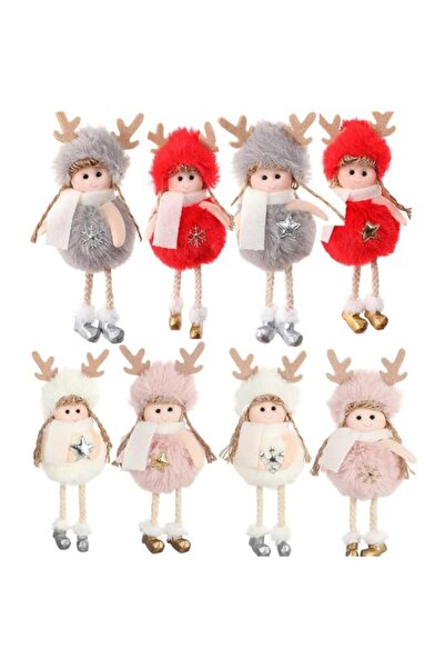 Generic Brand FZBNSRKO 6Pcs Christmas Decoration,Hanging Ornaments Plush Ange...